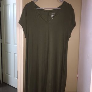 Olive swing dress